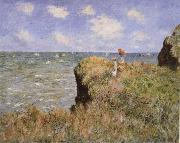 Claude Monet Clifftop Walk at Pourville France oil painting artist